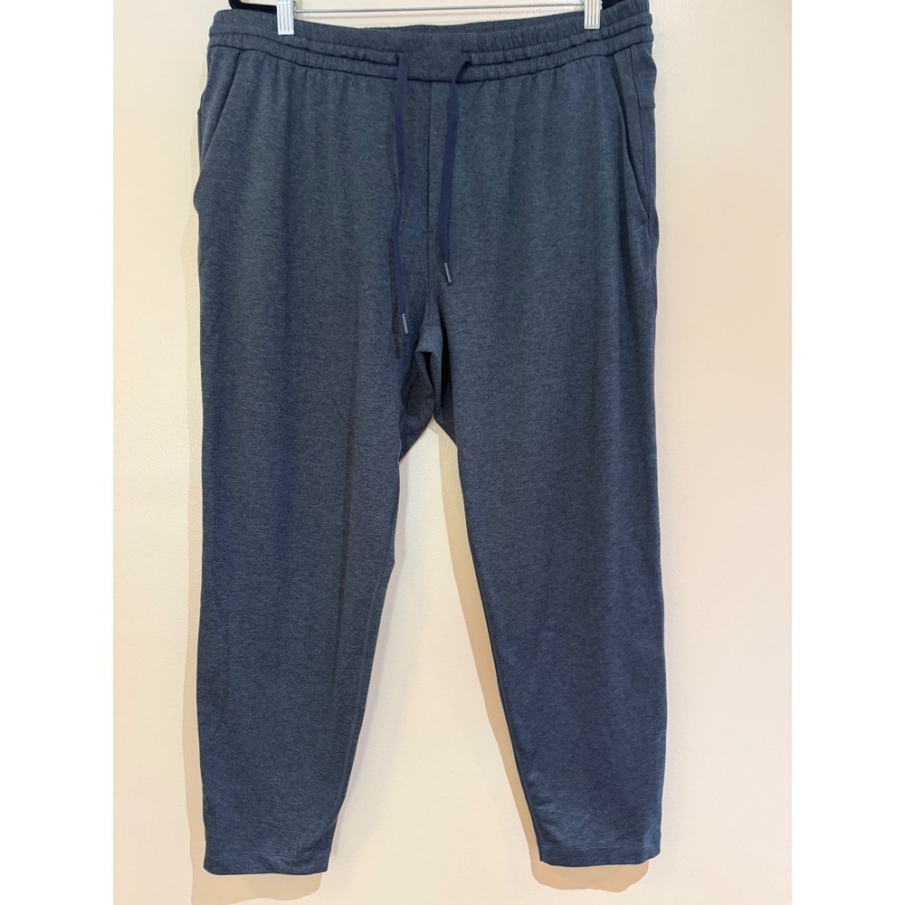 Lululemon City Sweat Jogger Pants Mens XXL Heathered Navy Blue Drawstring